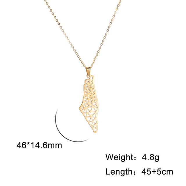 Myshape Palestine Map Pendant - LEGOSS